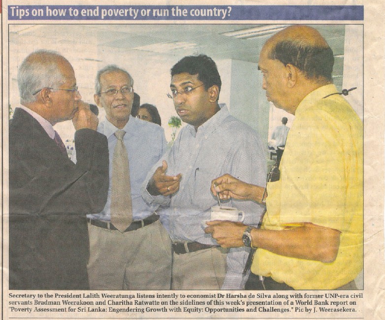 Tips on how to end poverty or how to run the country?